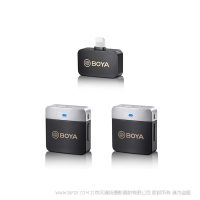 BOYA 博雅 BY-M1V6 2.4GHz双通道无线麦克风系统  MFi认证 Lightning 一拖二